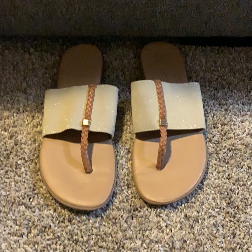 glittery sandals